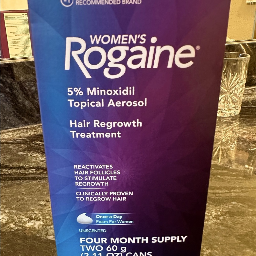 Women’s Rogaine 4 month Supply Exp 7/2024